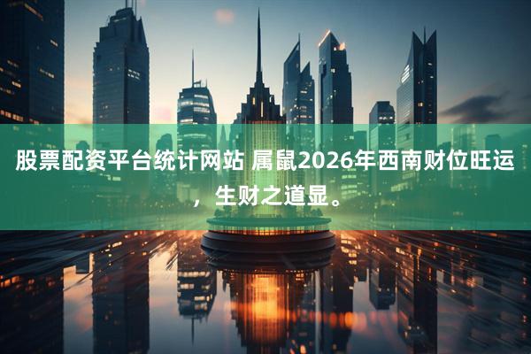 股票配资平台统计网站 属鼠2026年西南财位旺运，生财之道显。